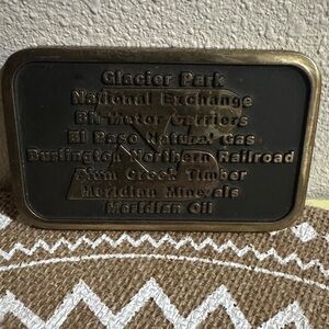 1986 Brass Burlington Northern Inc Seattle WA Plaque Made in Anecortes WA USA